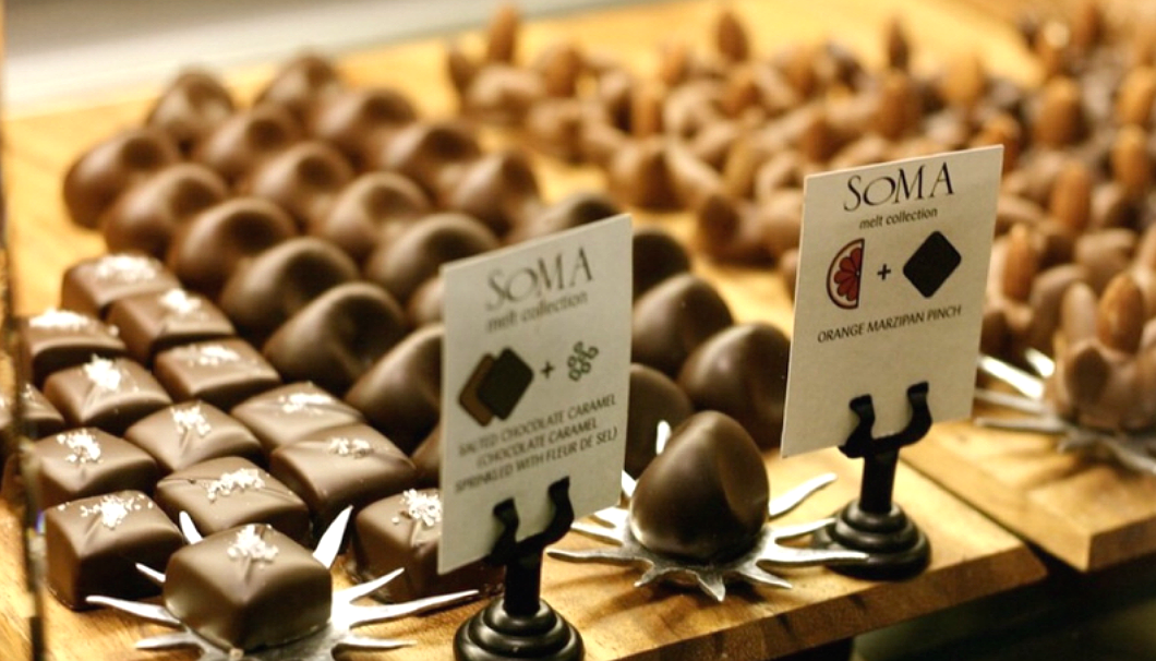 SOMA chocolatemakerの塩キャラメル味のチョコレート