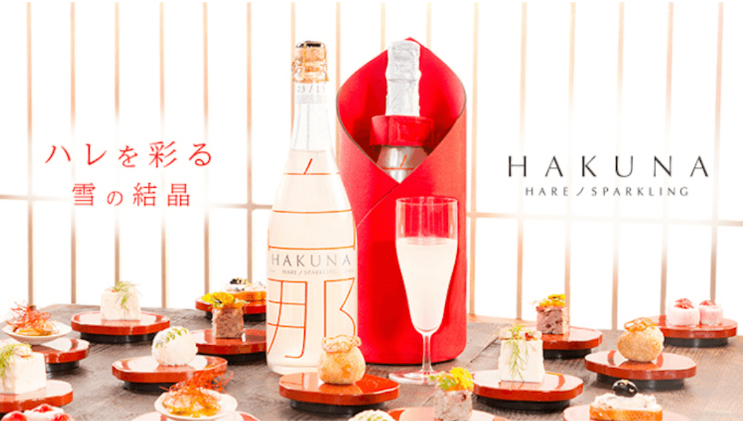 「TEKION LAB（テキオン ラボ）」と、埼玉県・滝澤酒造と共同で、氷点下が生み出す新しいスパークリング日本酒「白那-HAKUNA-（ハクナ）」のイメージ画像