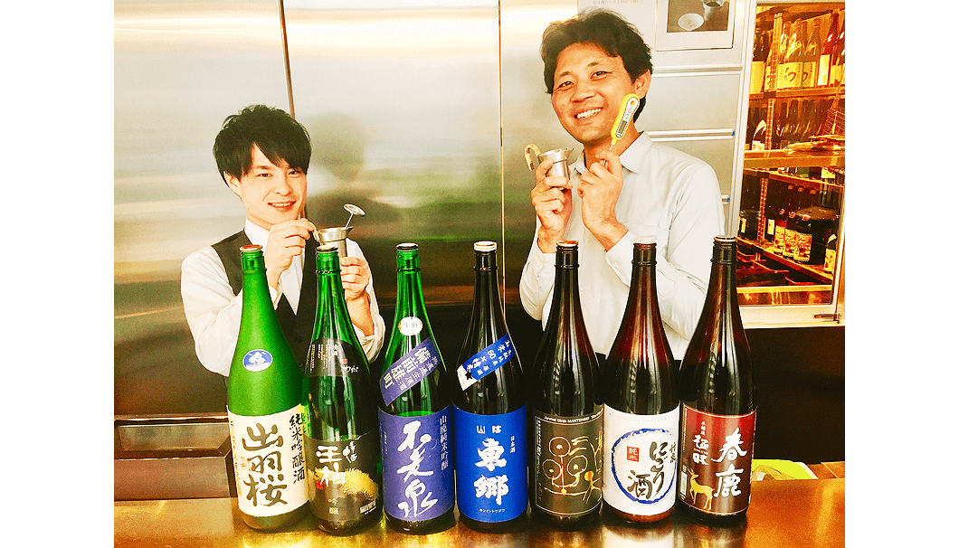 純米酒専門店 YATA（やた）の伊藤さん（写真左）と丹野さん（写真・右）