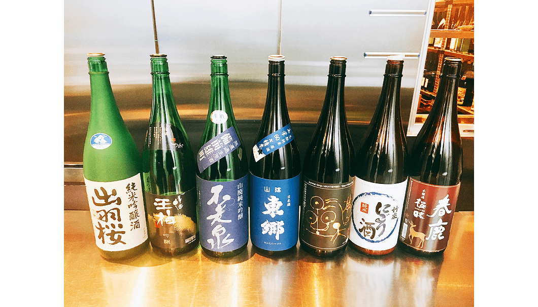純米酒専門店 YATA（やた）燗酒イベントに用意された7種類の日本酒