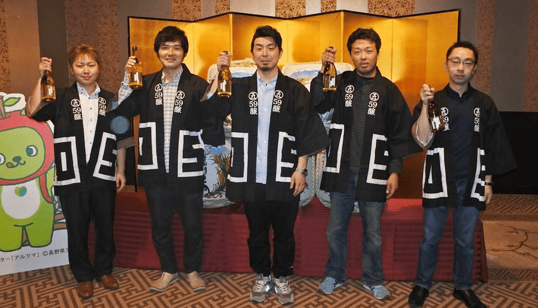 長野の若手酒蔵ユニット「59醸」のメンバー