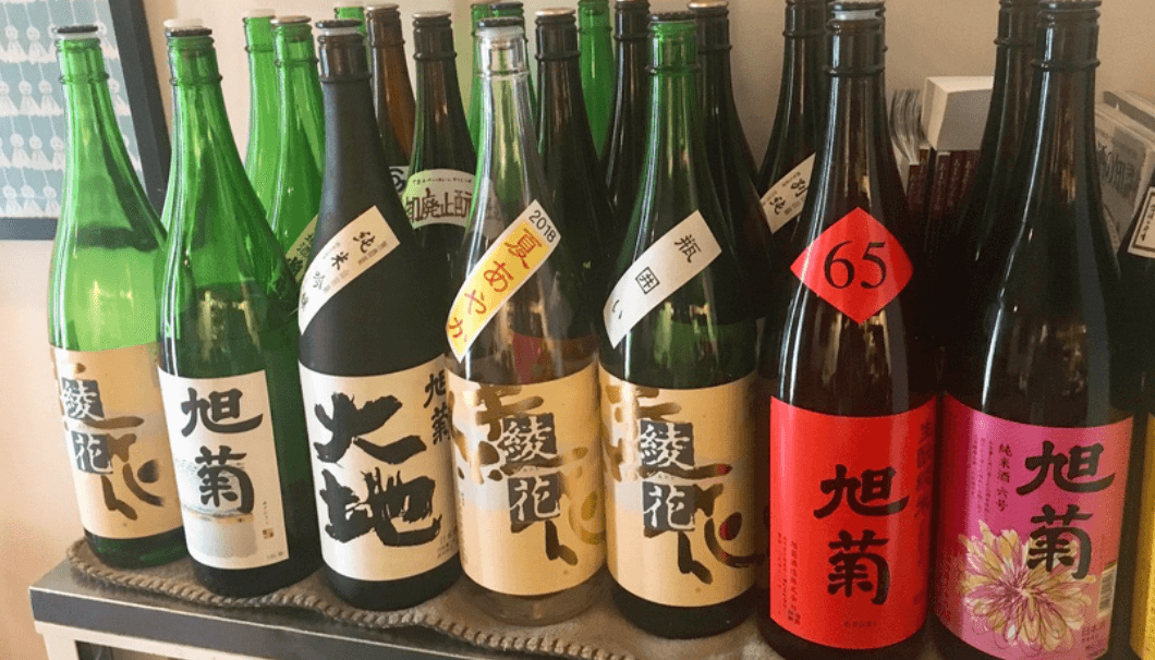 米家で提供される日本酒のライナップ
