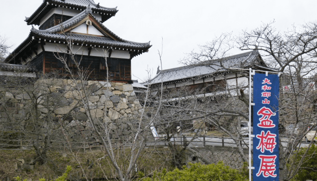復元された筒井城の櫓