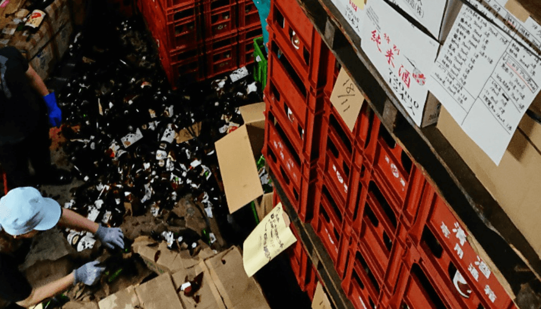 加藤嘉八郎酒造の被害画像
