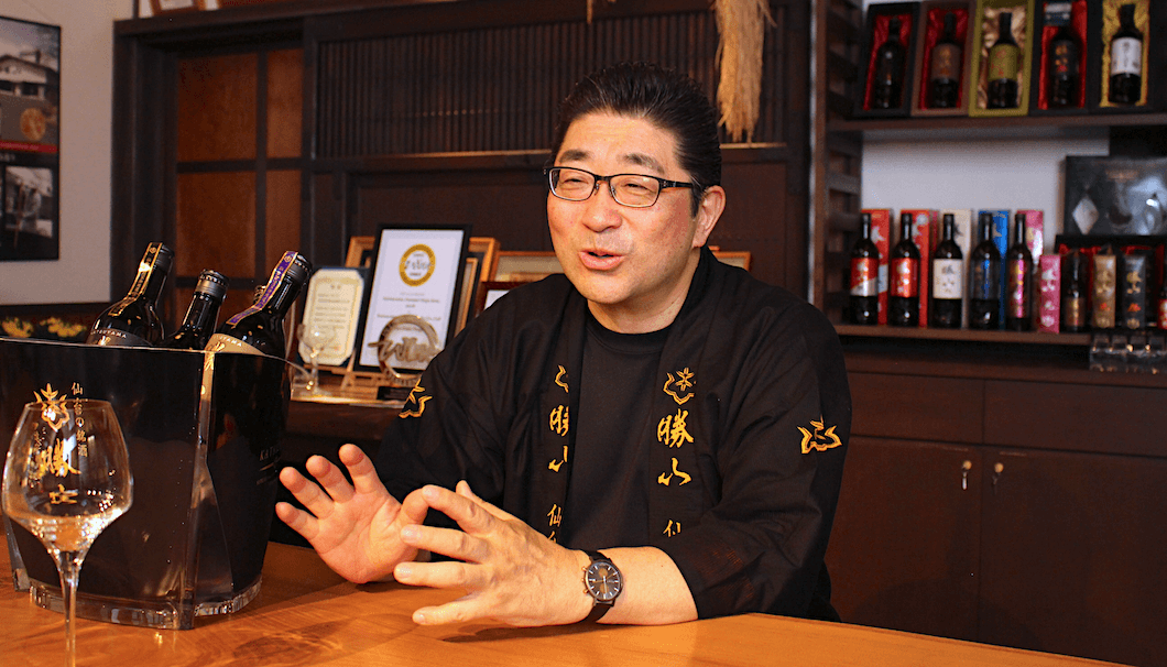 勝山酒造の代表取締役社長・伊澤平蔵さん