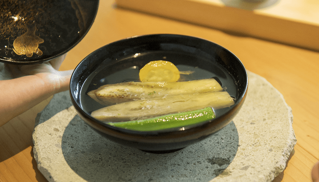 西田農園の夏野菜のお椀清湯スープ