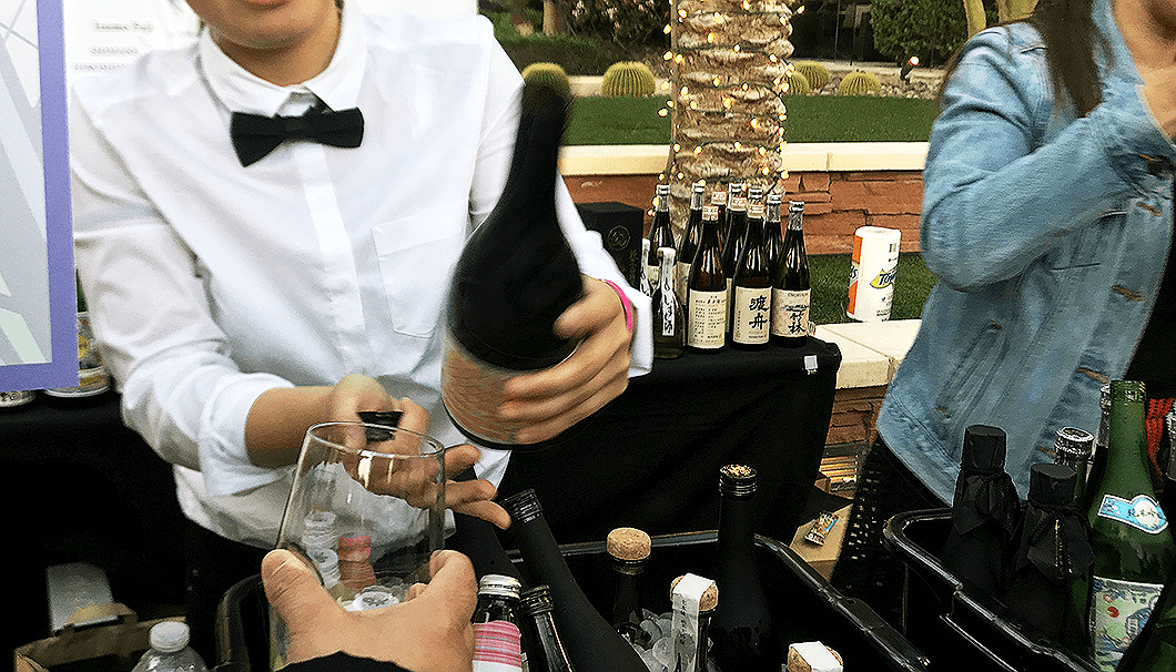 ラスベガスで開催された「Sake Fever」の日本酒ブース