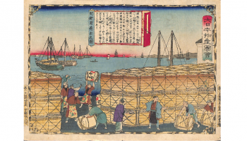 白鹿記念酒造博物館の古文書(樽廻船)