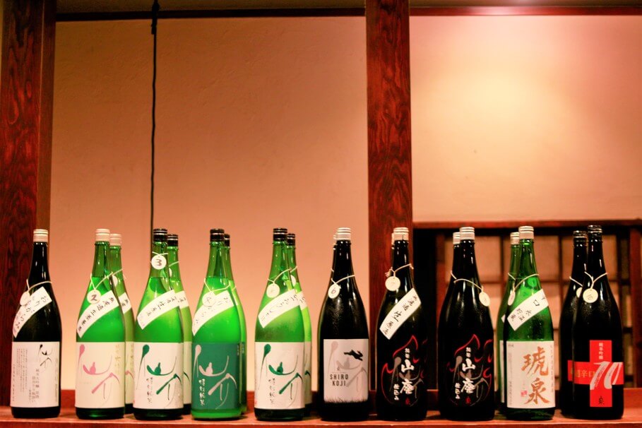 大阪の日本酒仙介のラインナップ