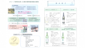 香川県酒造組合が香川県の県花・県木であるオリーブの果実から発見した「さぬきオリーブ酵母」で醸した清酒
