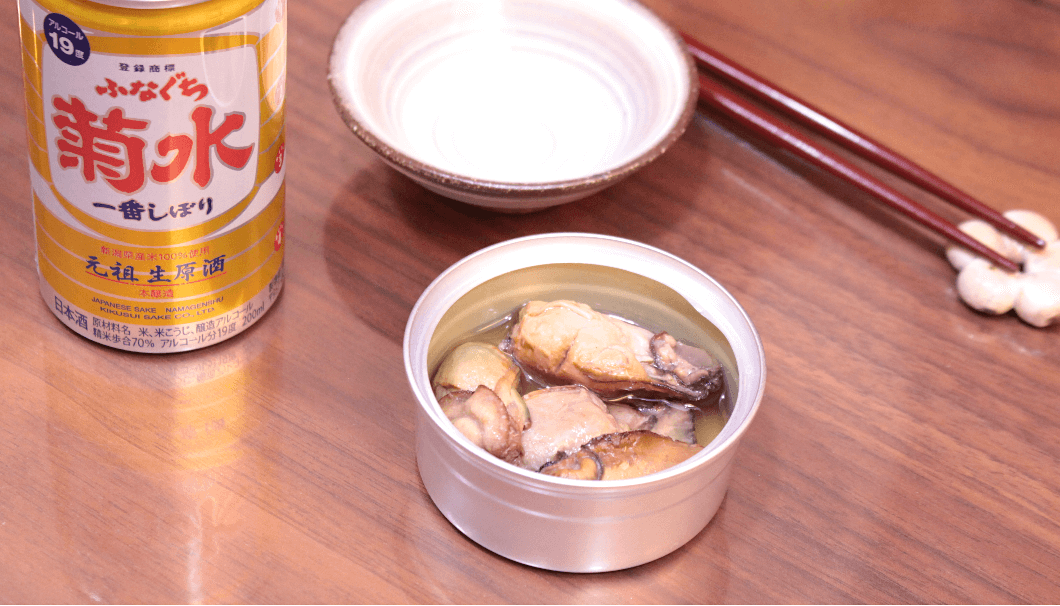 缶つま 広島県産 かき燻製醤油漬け