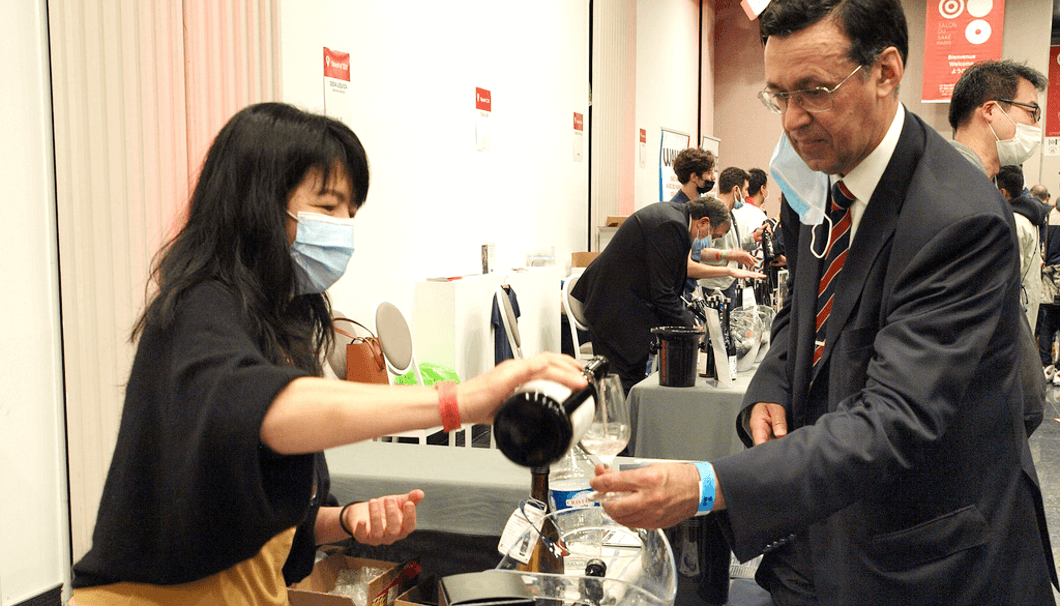 初参加の北海道のブースでは、異なる酒米を使った日本酒を用意