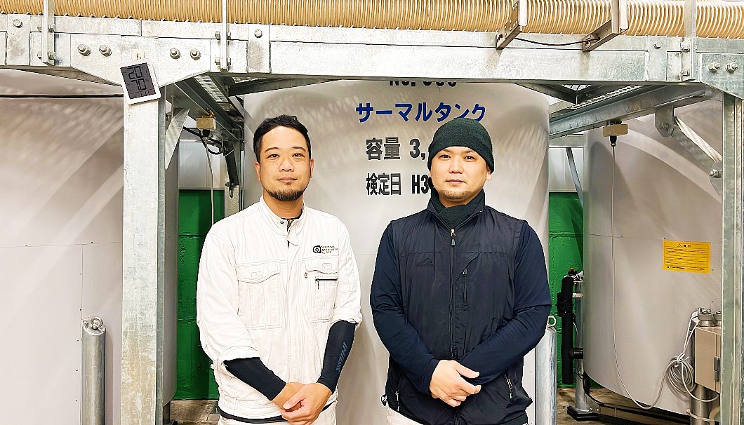 中島醸造 杜氏の渡邊さん（写真左）と酛屋の下條さん