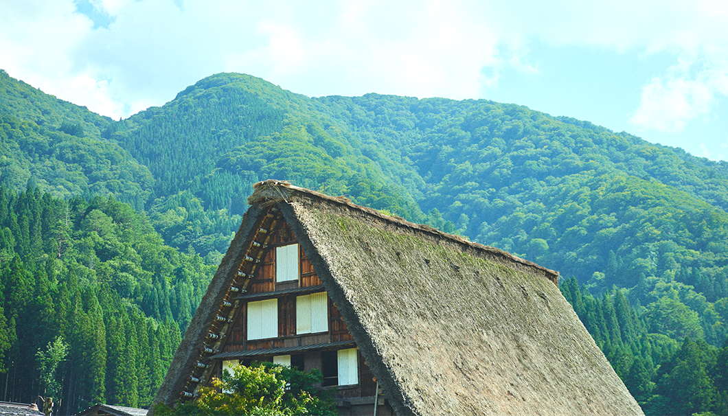 白川村の風景