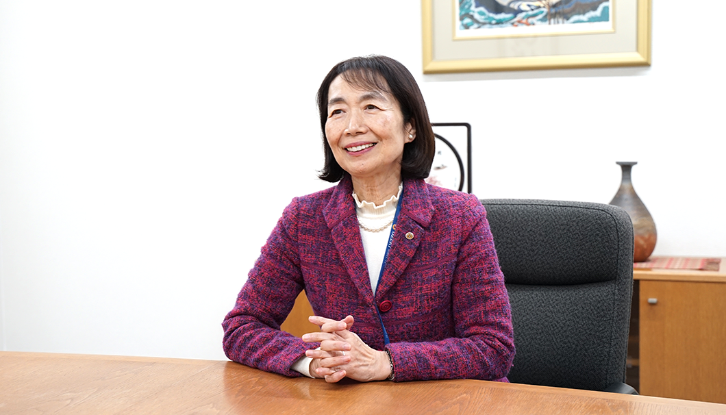 大関 代表取締役社長の長部訓子さん