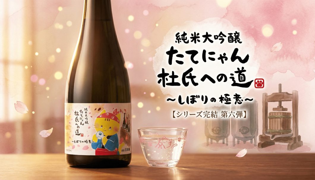 楯野川 純米大吟醸 たてにゃん 杜氏への道 第六弾「しぼりの極意」