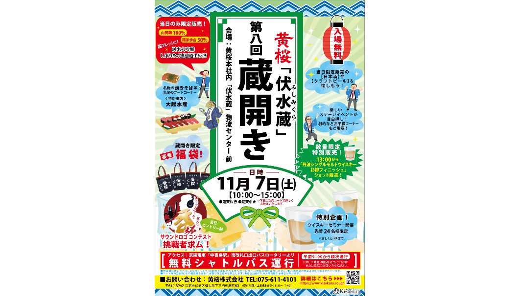 第8回黄桜「伏水蔵」蔵開き